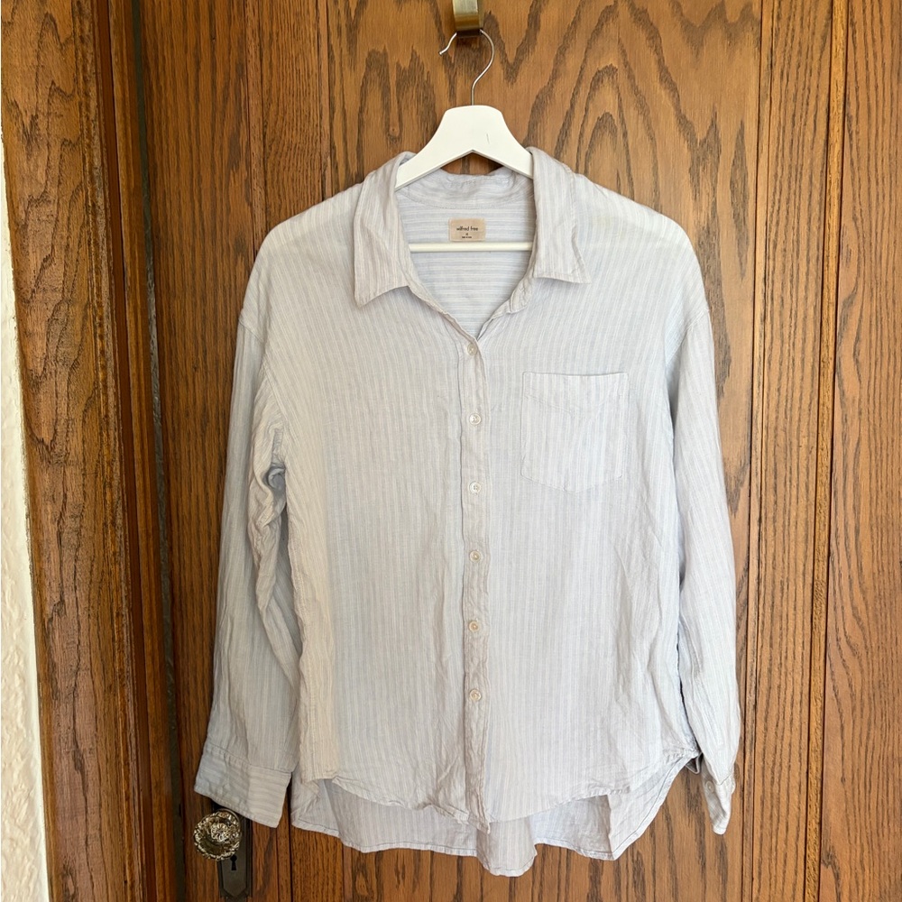 Wilfred Light Blue Striped Shirt